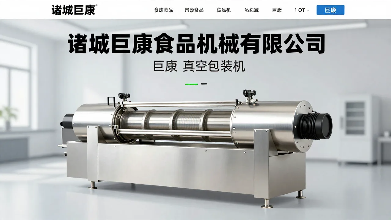 诸城巨康食品机械有限公司 首页主视觉